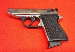 Bruni Pistola New Police 8 mm Nickel a Salve