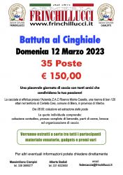 Battuta al Cinghiale Domenica 12 Marzo 2023